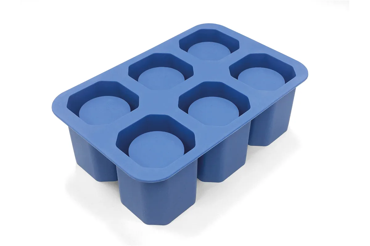 Silikonowa forma do kostek lodu w kształcie kieliszka, Bar up, 125x190x(H)60mm Bar Up 679050