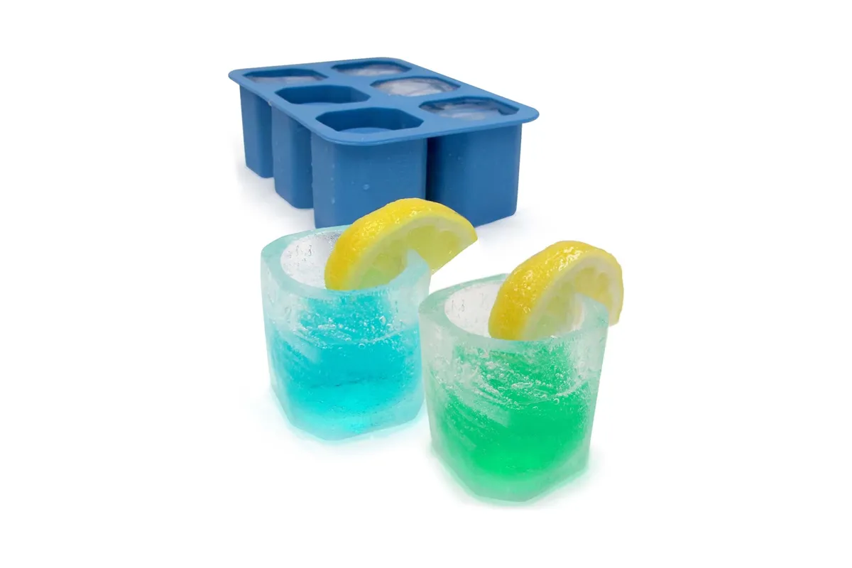 Silikonowa forma do kostek lodu w kształcie kieliszka, Bar up, 125x190x(H)60mm Bar Up 679050