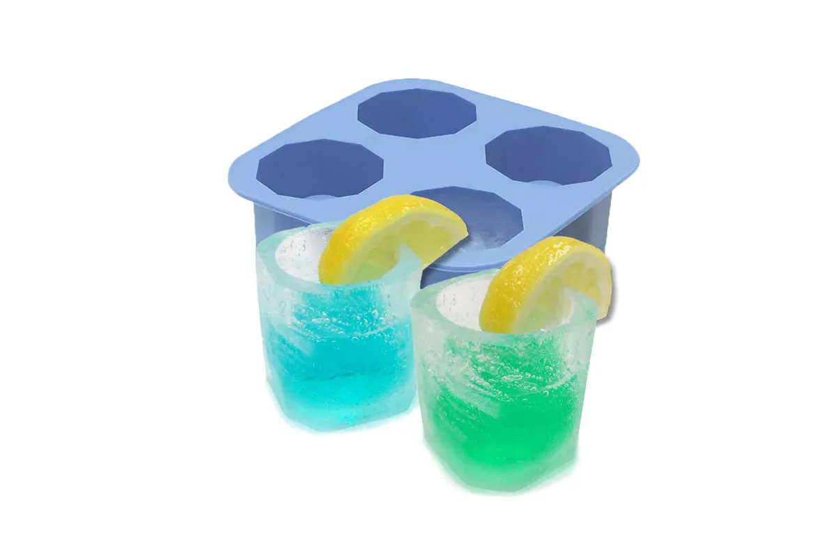 Silikonowa forma do kostek lodu w kształcie kieliszka, Bar up, 122x122x(H)60mm Bar Up 679067