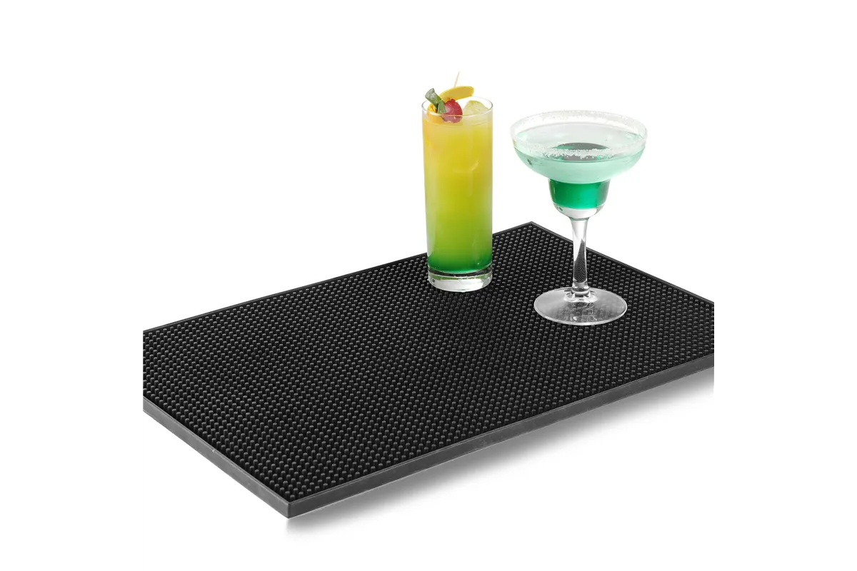 Mata barmańska gumowa czarna, Bar up, 453x305x(H)15mm Bar Up 597972