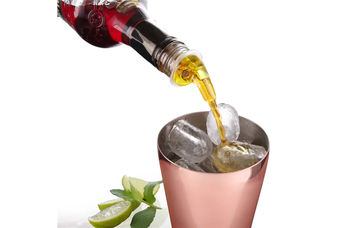 Nalewak barmański kolor żółty - zestaw 4 szt., Bar Up Bar Up 599433