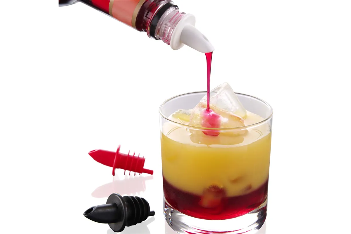 Nalewak barmański - zestaw 3 kolorów -  6 szt., 2 czarne, 2 białe, 2 czerwone, Bar Up Bar Up 599440