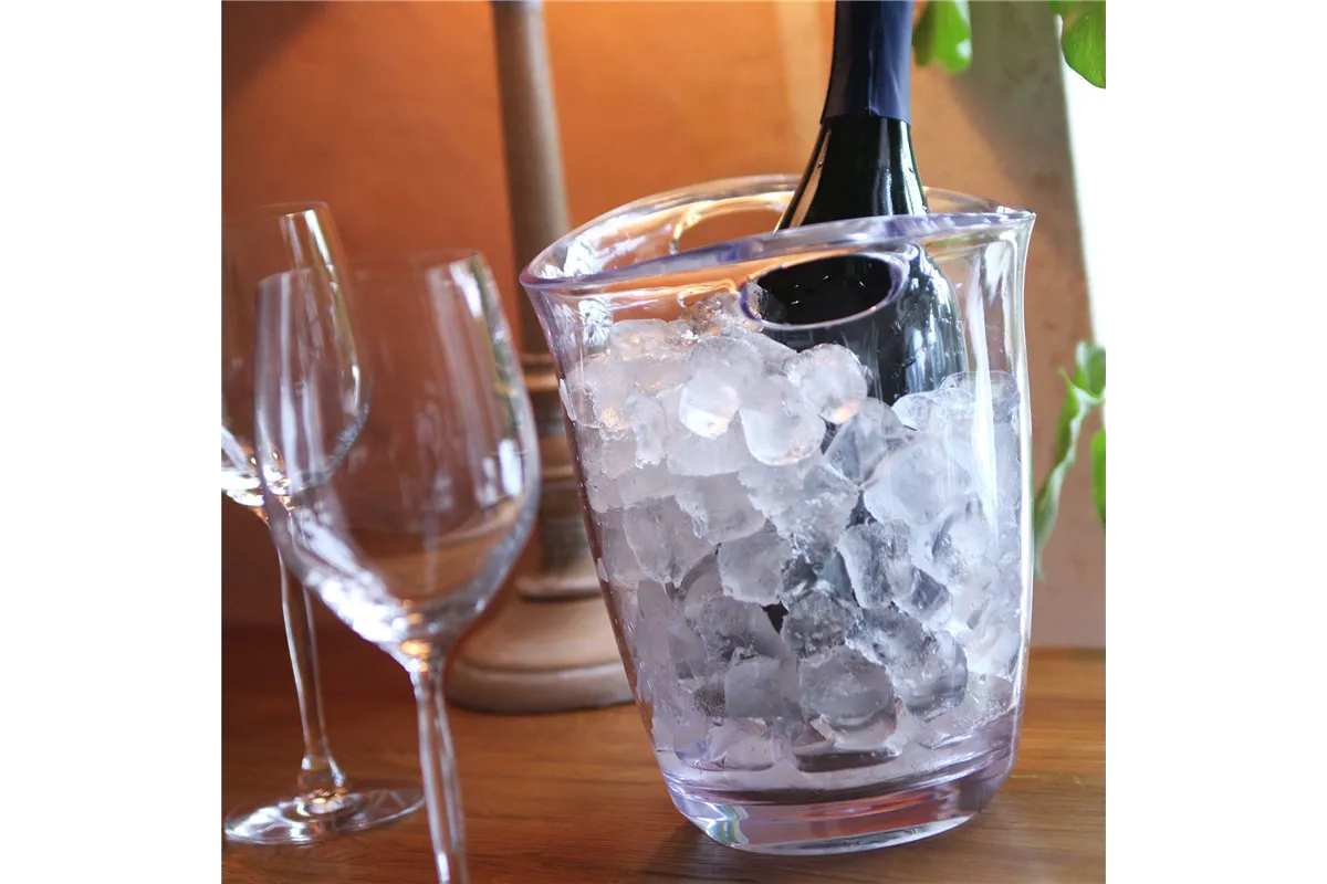 Wiadro do chłodzenia szampana, przezroczyste, Bar up, 3L, 220x185x(H)226mm Bar Up 593158