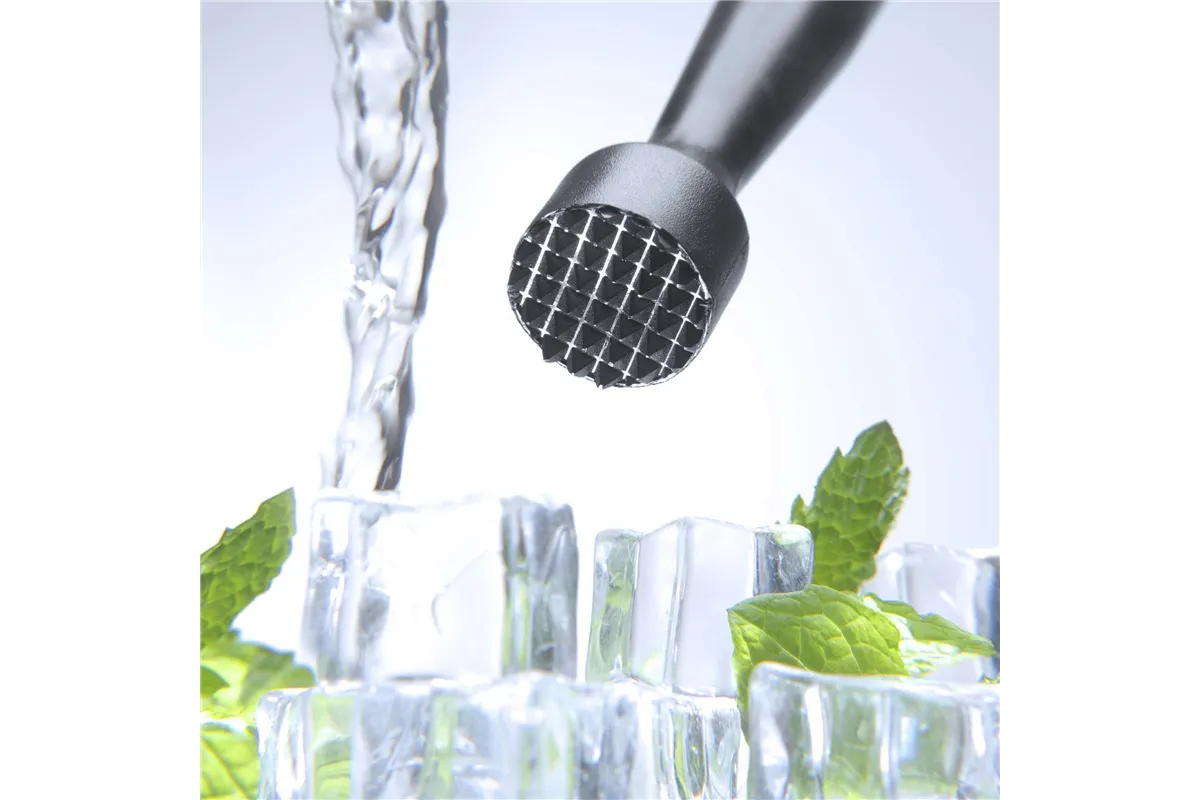 Muddler, moździerz barmański , Bar up, profilowany, kratka, czarny, ø34x207mm Bar Up 596739