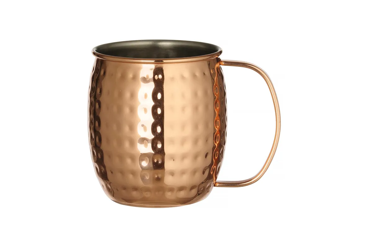 Kubek Moscow Mule młotkowany, miedź, 500ml,ø97x(H)100mm, Bar Up Bar Up 596975