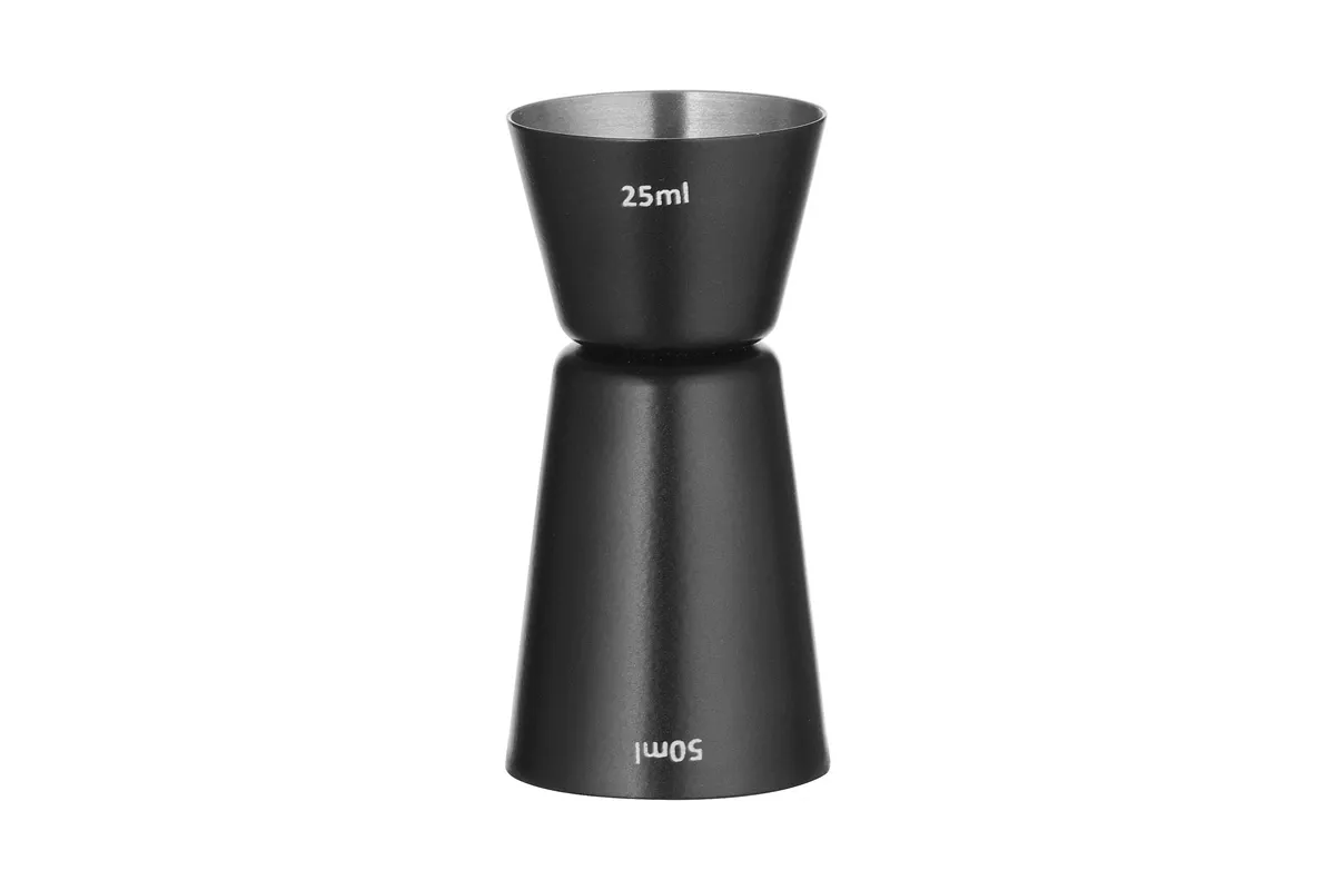 Jigger -miarka barmańska, Bar up, 25ml / 50ml, czarny, ⌀45x(H)86mm Bar Up 596647