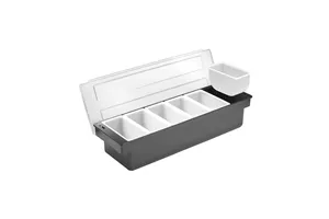 Pojemnik barmański na dodatki do drinków - 6 wkładów, Bar up, 480x150x(H)100mm Bar Up 552032