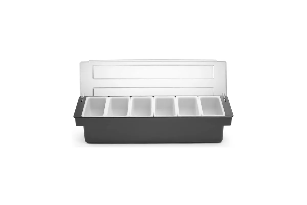 Pojemnik barmański na dodatki do drinków - 6 wkładów, Bar up, 480x150x(H)100mm Bar Up 552032