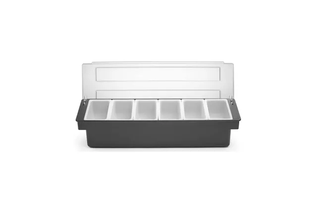Pojemnik barmański na dodatki do drinków - 6 wkładów, Bar up, 480x150x(H)100mm Bar Up 552032