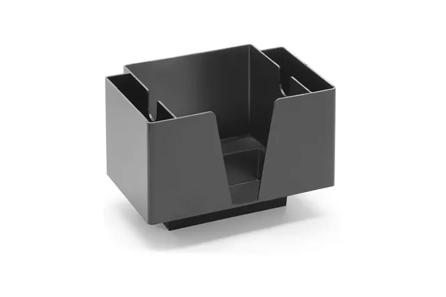 Serwetnik z 3 przegrodami, Bar up, czarny, 193x143x(H)136mm Bar Up 596890