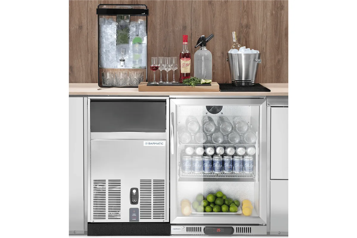 Chłodziarka barowa 103 l jednodrzwiowa podblatowa Barmatic Candour, czarna, Barmatic Barmatic 235980
