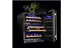 Chłodziarka do wina na 46 butelek Barmatic Aurora 133 l, czarna,  Barmatic Barmatic 237663