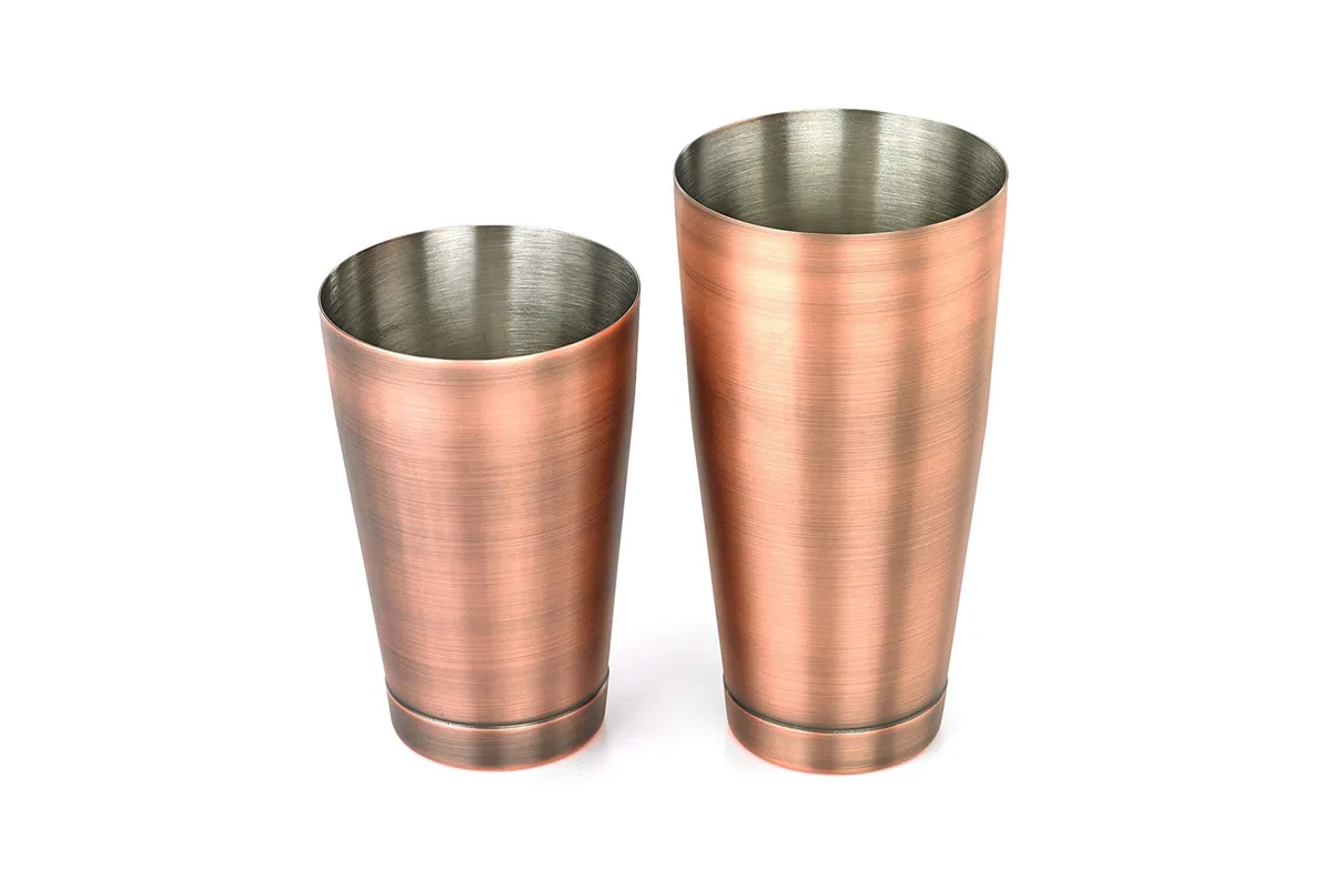 Shaker Boston 2-częściowy typu TIN&TIN antyczna miedź 700 ml + 500 ml BarFly M37009ACP