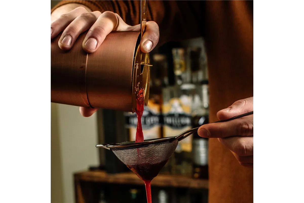 Shaker Boston 2-częściowy typu TIN&TIN antyczna miedź 700 ml + 500 ml BarFly M37009ACP