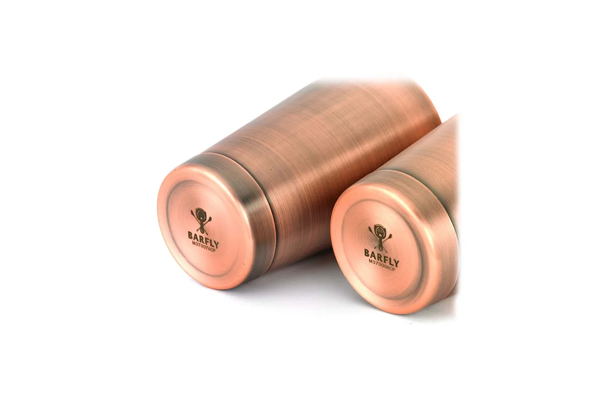 Shaker Boston 2-częściowy typu TIN&TIN antyczna miedź 700 ml + 500 ml BarFly M37009ACP