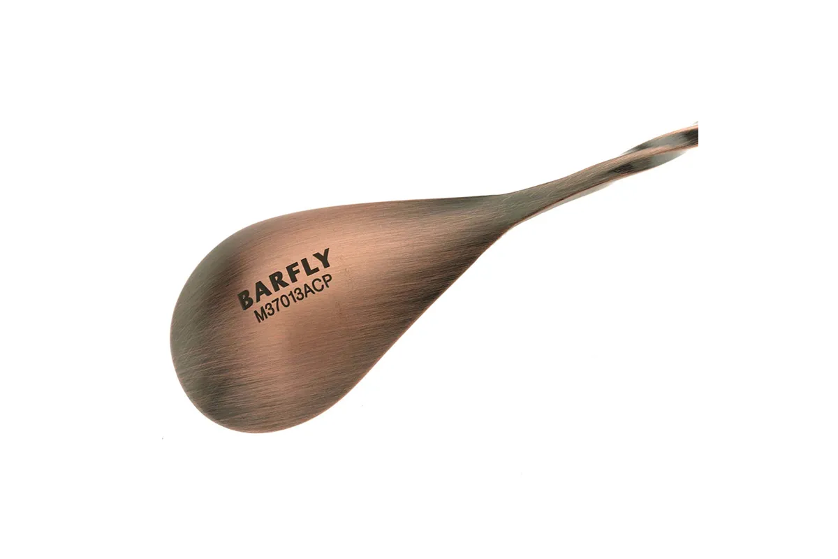 Długa łyżka barmańska antyczna miedź 400 mm BarFly M37013ACP