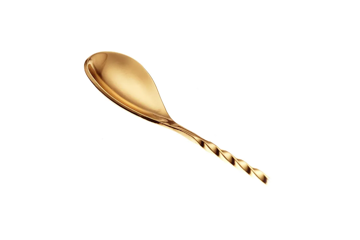 Długa łyżka barmańska złota 400 mm BarFly M37013GD
