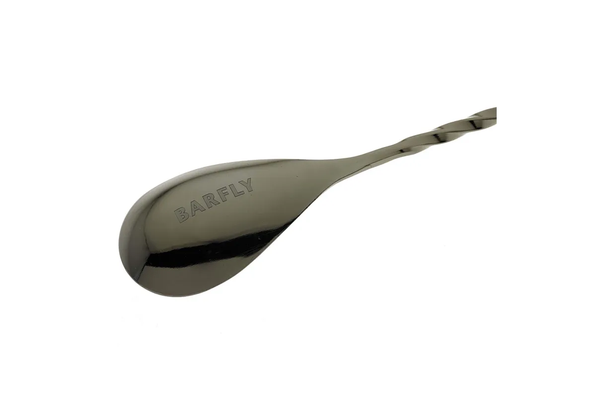 Długa łyżka barmańska czarny połysk 400 mm BarFly M37013BK