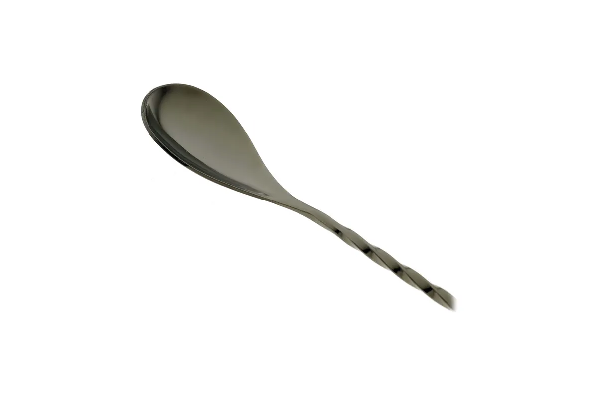 Długa łyżka barmańska czarny połysk 400 mm BarFly M37013BK