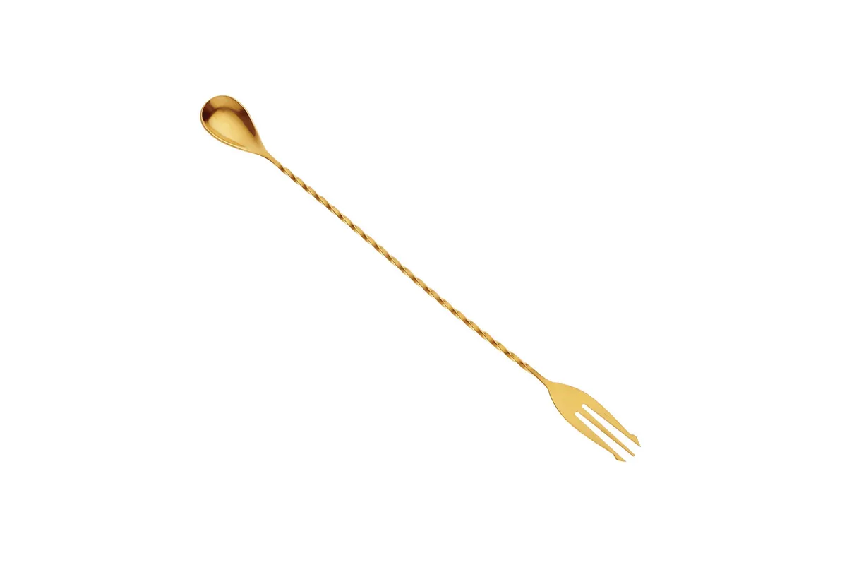 Klasyczna łyżka barmańska złota 315 mm BarFly M37015GD