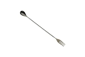 Klasyczna łyżka barmańska czarny połysk 315 mm BarFly 593585