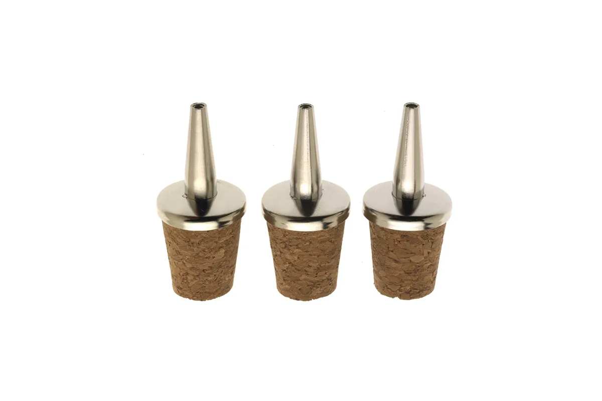 Nalewak stal/naturalny korek - zestaw 3 szt. BarFly M37049