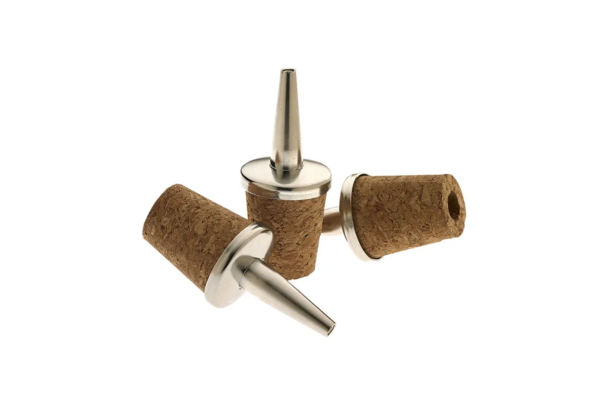 Nalewak stal/naturalny korek - zestaw 3 szt. BarFly M37049