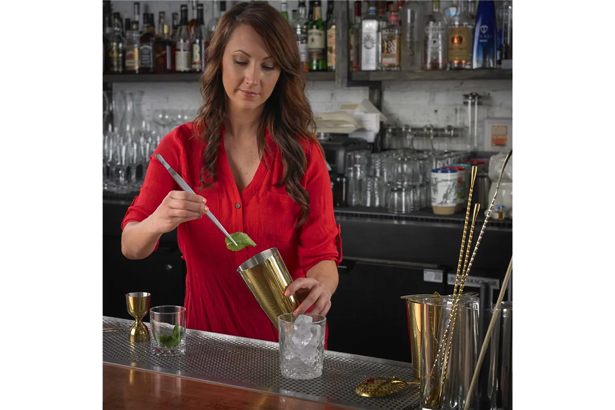 Precyzyjna pęseta barmańska stal nierdzewna 300 mm BarFly M35232