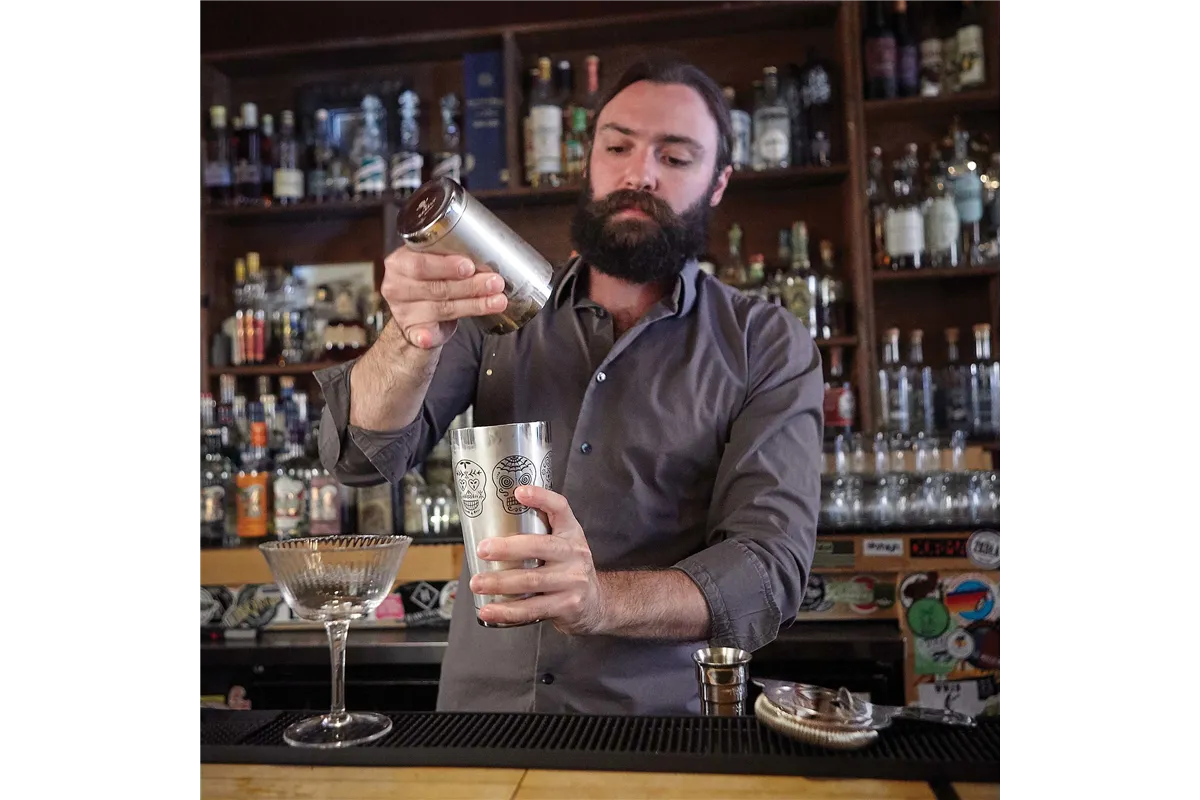 Shaker Boston 2-cz. Typu TIN-TIN 700 ML + 500 ML, Vintage BarFly M37009VN