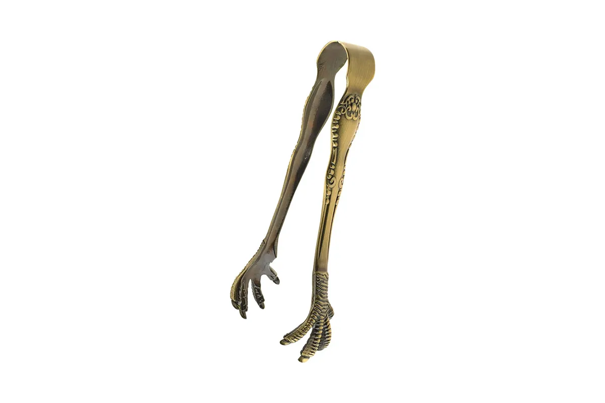 Szczypce do lodu szpony, Antique Brass BarFly M37066