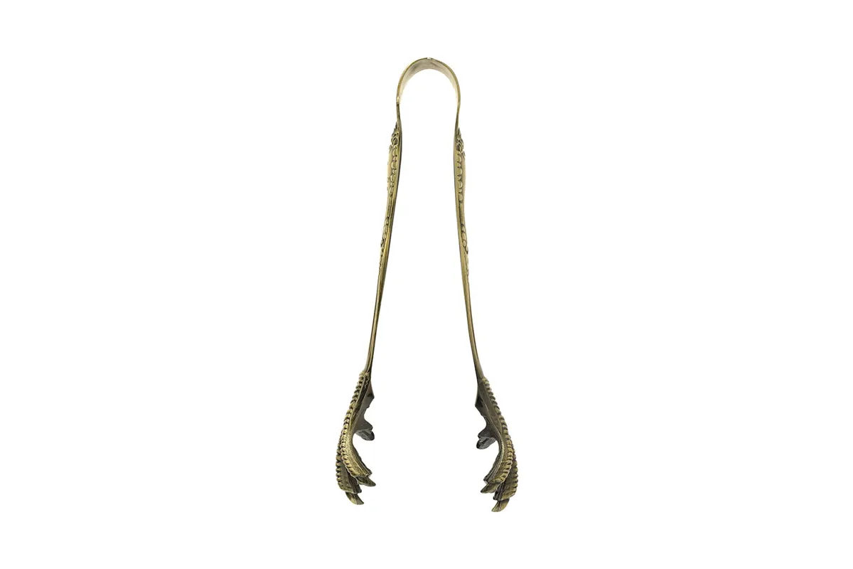 Szczypce do lodu szpony, Antique Brass BarFly M37066