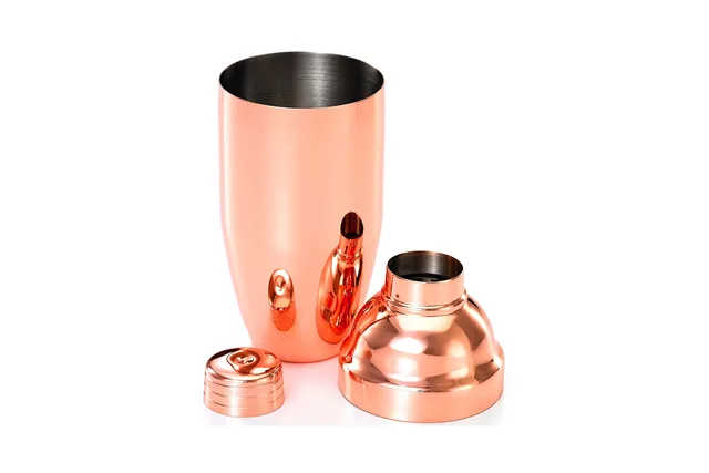 Shaker barmański 3-częściowy w stylu japońskim, miedź BarFly 592854 Shaker barmański 3-częściowy w stylu japońskim, miedź BarFly 592854