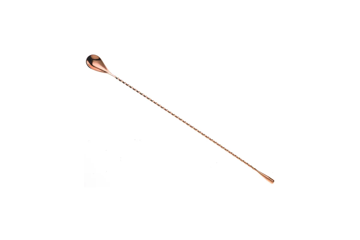 Długa łyżka barmańska miedź 400 mm BarFly M37013CP