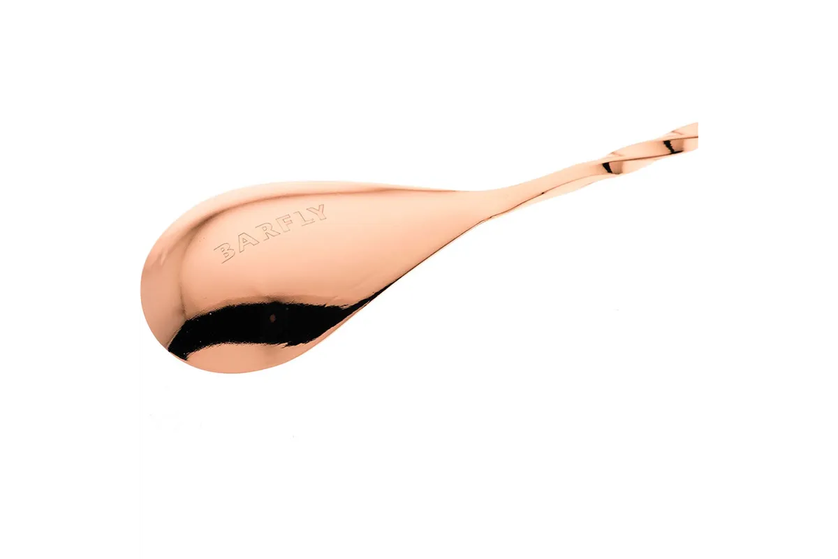 Długa łyżka barmańska miedź 400 mm BarFly M37013CP