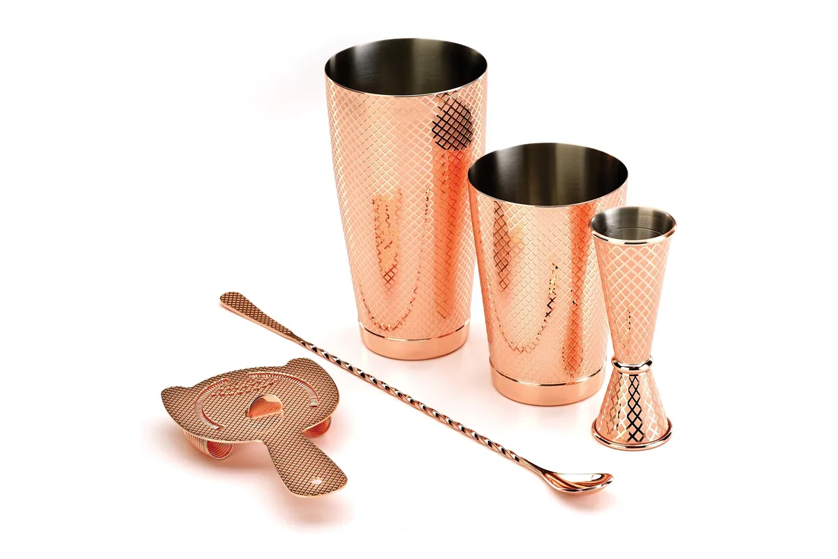 Długa łyżka barmańska miedź 400 mm BarFly M37013CP