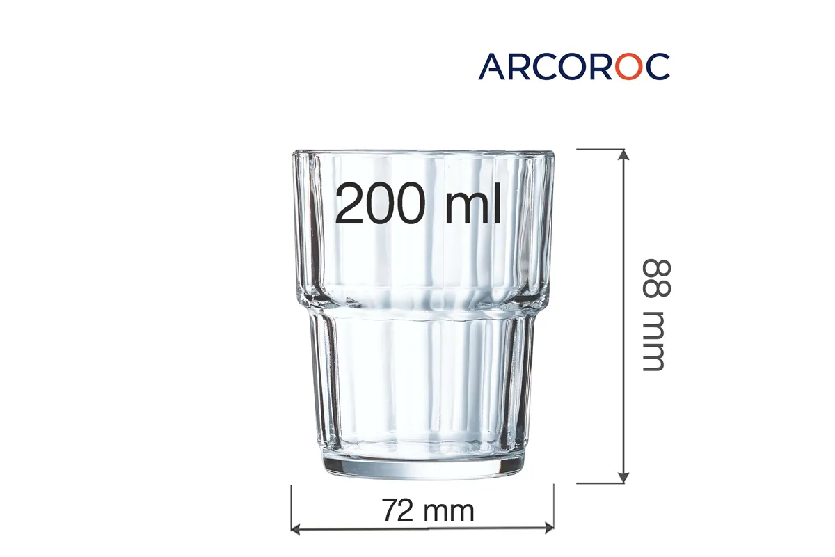 Szklanka niska Norvege 200 ml (stary kod: 60024) Arcoroc V7462