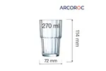 Szklanka wysoka Norvege 270 ml (stary kod 60440) Arcoroc V7529