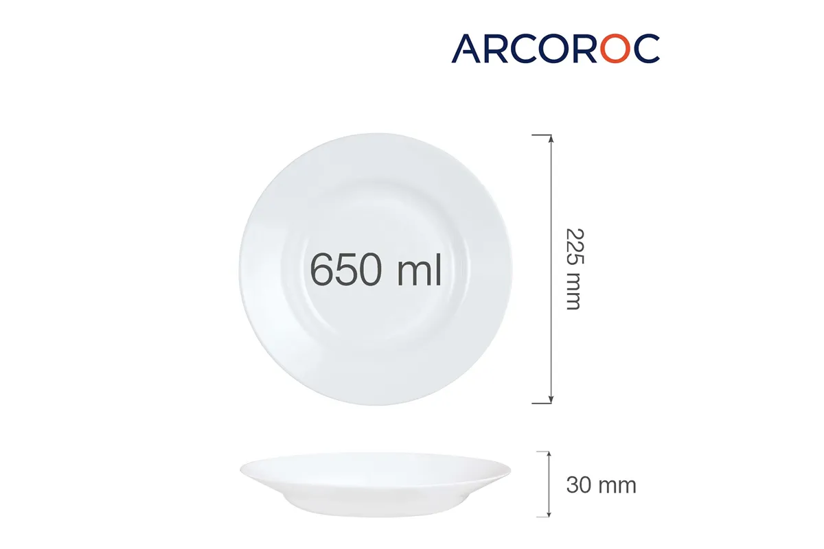 Talerz głęboki Everyday 650 ml, 225 mm, h30 mm Arcoroc G0563