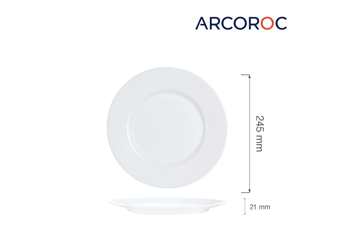 Talerz płytki Everyday 245 mm, h - 21 mm Arcoroc G0564