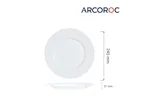 Talerz płytki Everyday 245 mm, h - 21 mm Arcoroc G0564