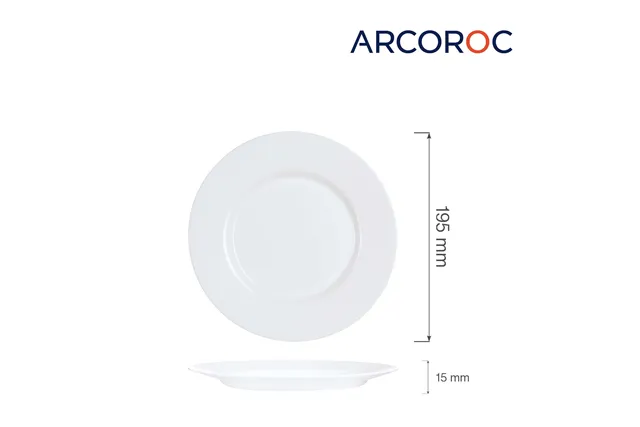 Talerz płytki Everyday 195 mm, 15 mm Arcoroc G0565 Talerz płytki Everyday 195 mm, 15 mm Arcoroc G0565
