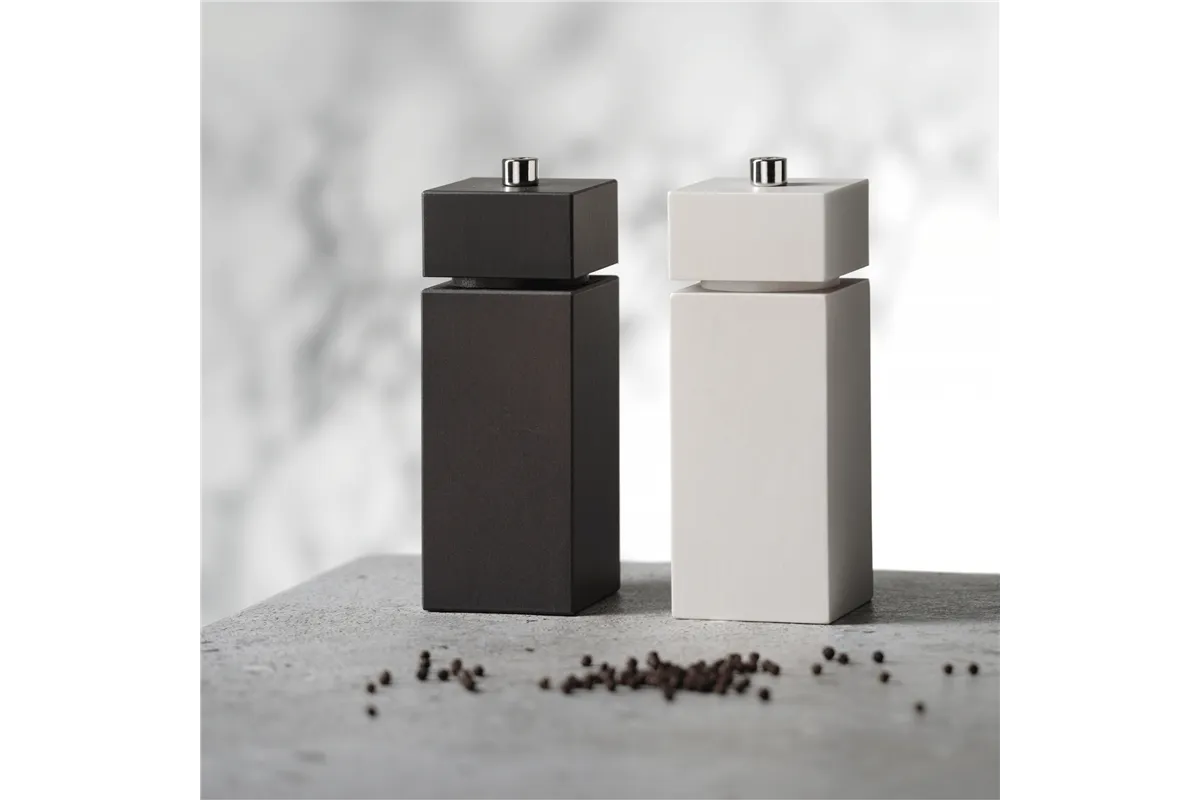 Młynek do pieprzu Trento biały, 165mm Bisetti 4150B