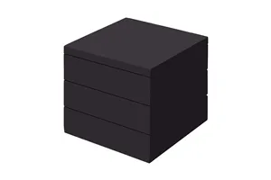 Podstawa bufetowa Madeira Black 175x175 mm Fine Dine 504802