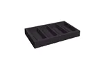 Organizer drewniany na sztućce Madeira Black 530x325x65 mm Fine Dine 504871