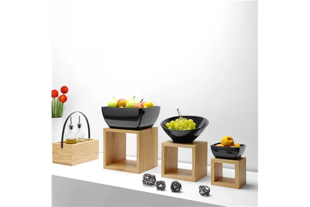 Skrzynka z uchwytem na akcesoria stołowe Madeira Black 280x180x120 mm Fine Dine 504888 Skrzynka z uchwytem na akcesoria stołowe Madeira Black 280x180x120 mm Fine Dine 504888
