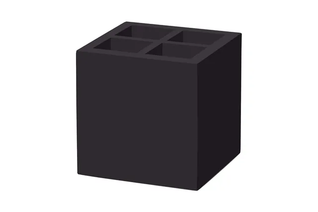 Skrzynka na sztućce i serwetki Madeira Black 150x150x150 mm Fine Dine 504901 Skrzynka na sztućce i serwetki Madeira Black 150x150x150 mm Fine Dine 504901