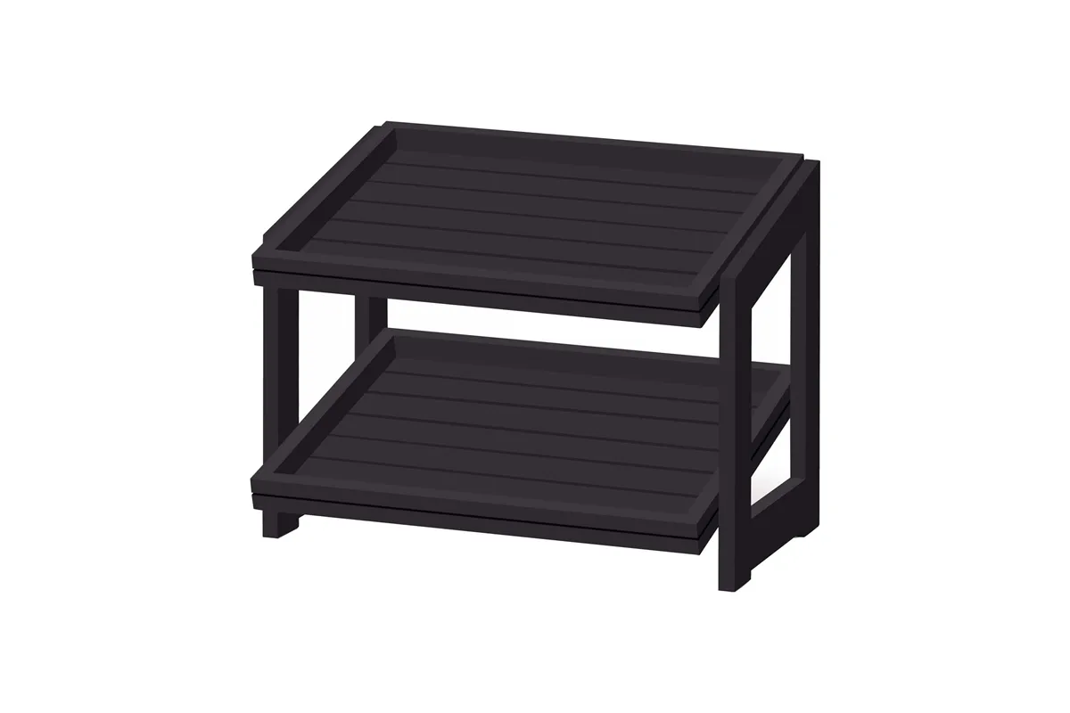 Stojak 2-poziomowy Madeira Black 574x323x441 mm Fine Dine 504970