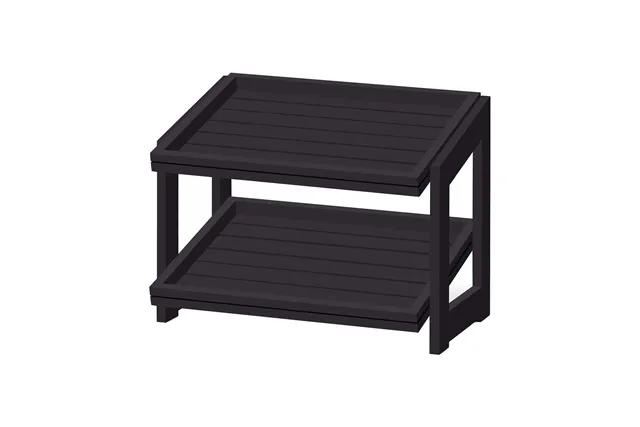 Stojak 2-poziomowy Madeira Black 574x323x441 mm Fine Dine 504970 Stojak 2-poziomowy Madeira Black 574x323x441 mm Fine Dine 504970