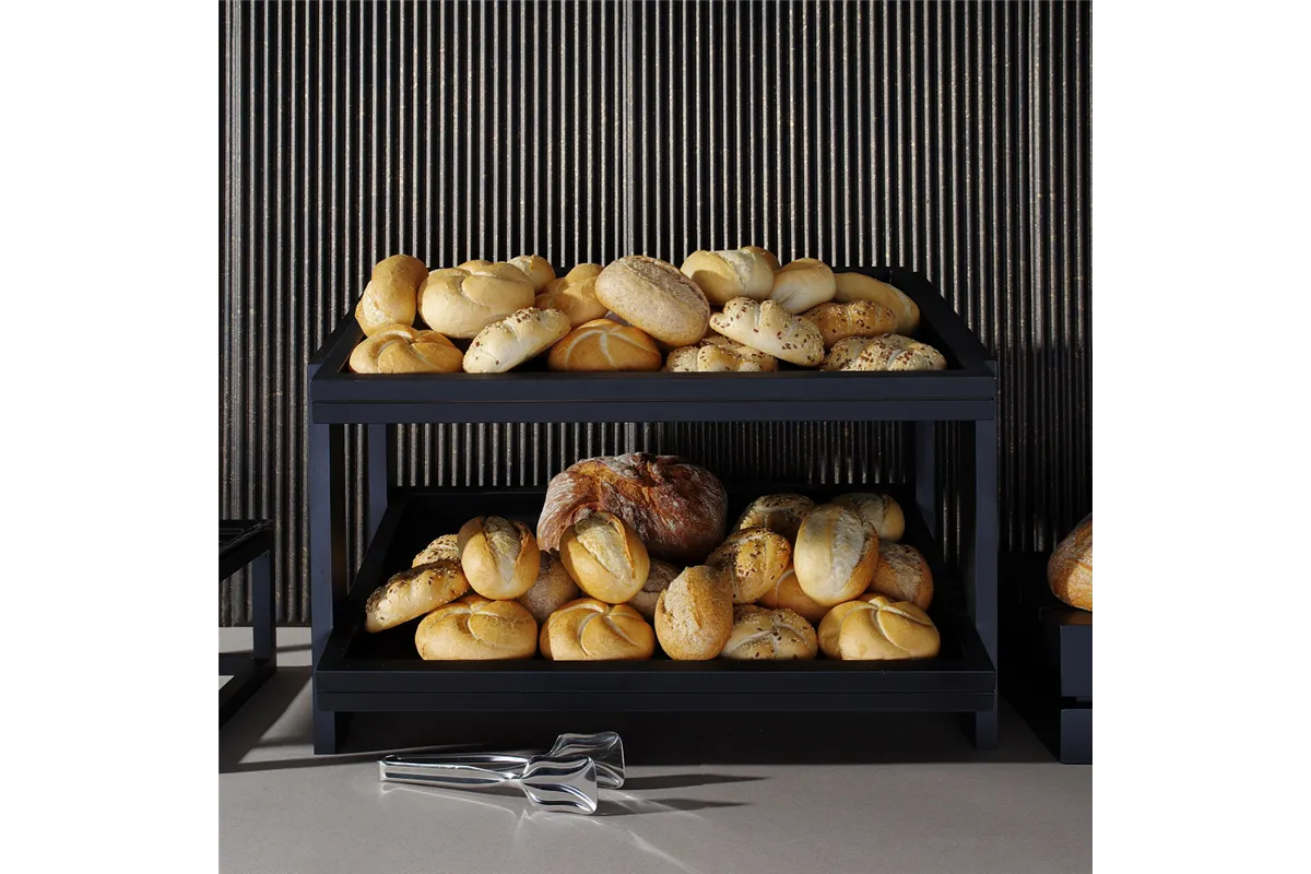 Stojak 2-poziomowy Madeira Black 574x323x441 mm Fine Dine 504970