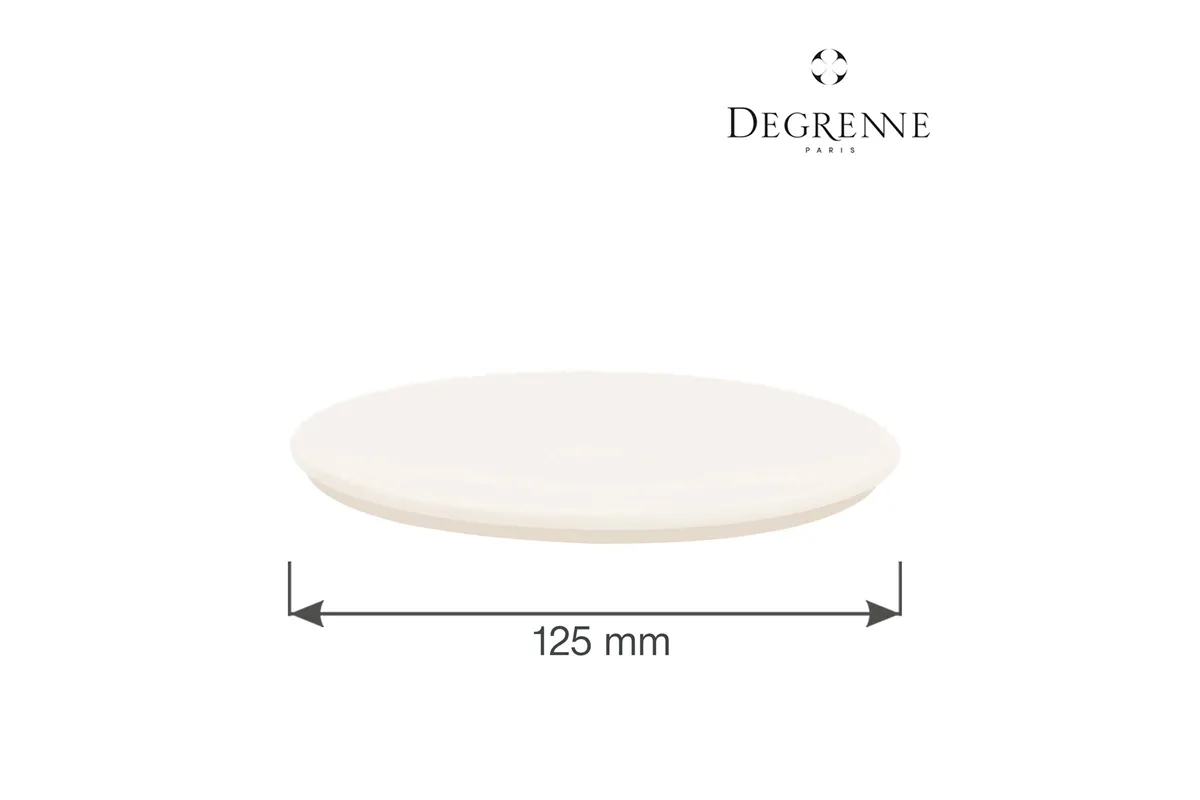 Pokrywka / talerz Cocottes Blanc Sable 125 mm Degrenne 209384D